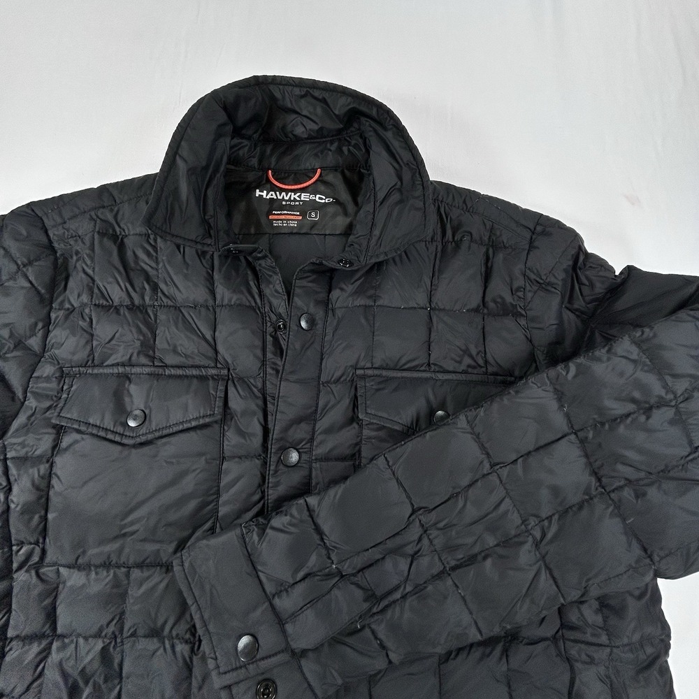 Hawke & Co Sport Mens S Lightweight Packable Duck Down Puffer Jacket Black